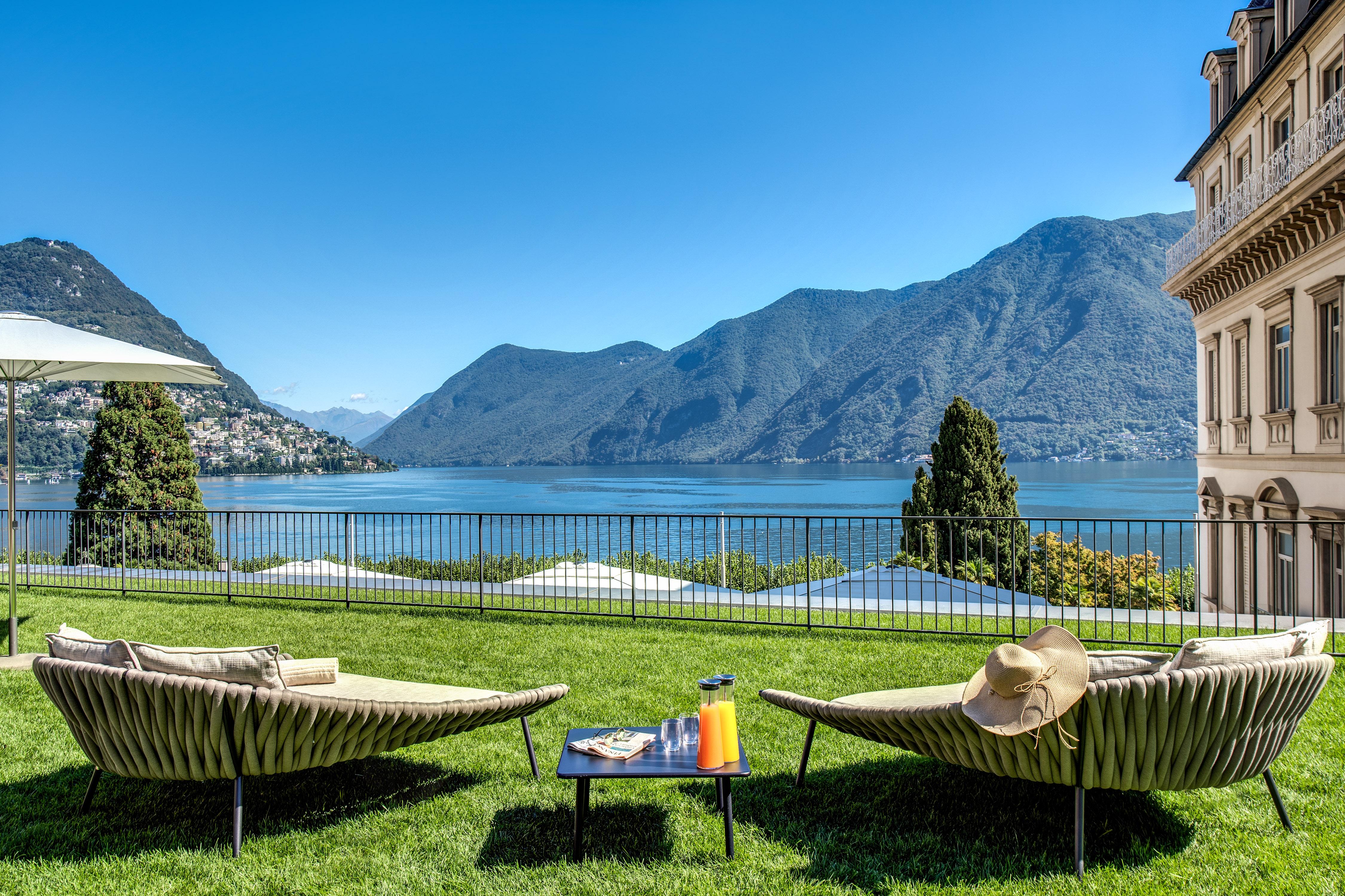 Hotel Splendide Royal Lugano Ngoại thất bức ảnh The Lake Como view from the hotel