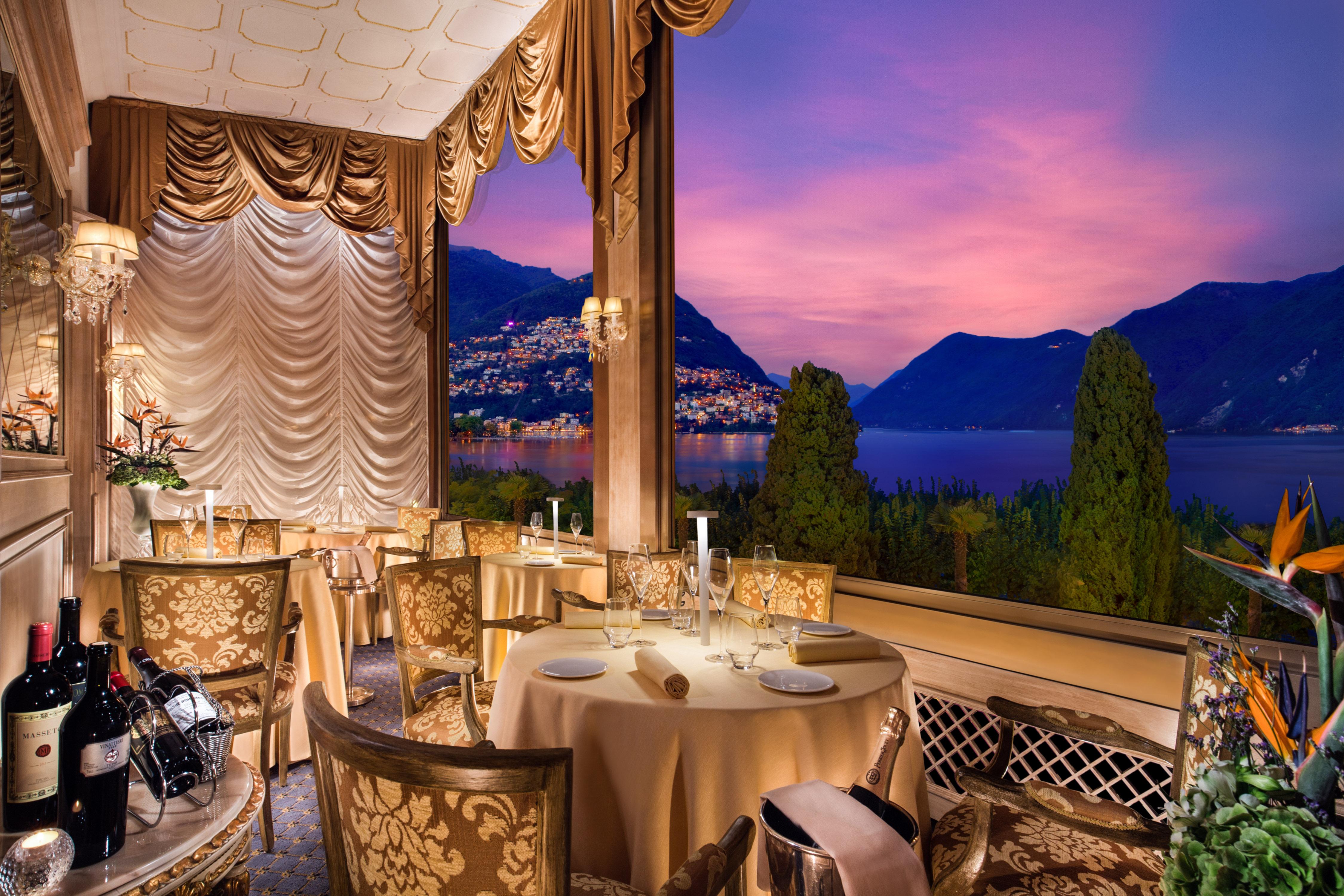 Hotel Splendide Royal Lugano Ngoại thất bức ảnh The restaurant