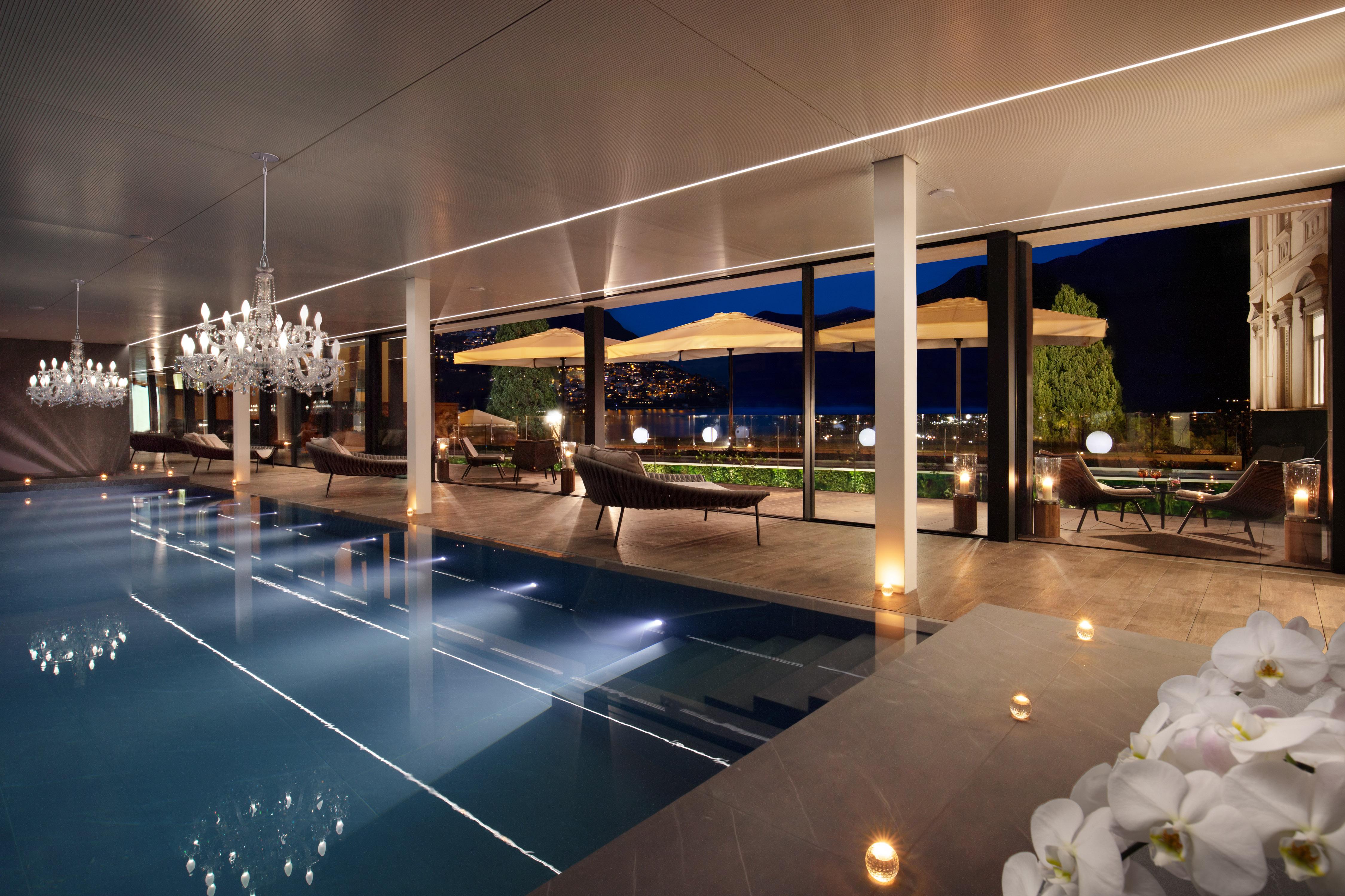 Hotel Splendide Royal Lugano Ngoại thất bức ảnh The pool at the Mandarin Oriental