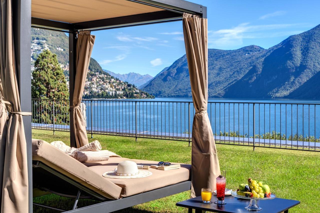 Hotel Splendide Royal Lugano Ngoại thất bức ảnh The hotel's lakefront